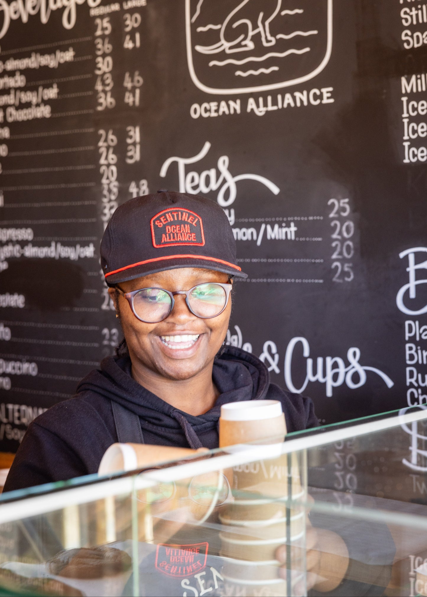 SOA Black & Red Fan Cap