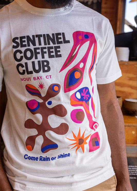 Sentinel Coffee Club Xee Summer White Tee