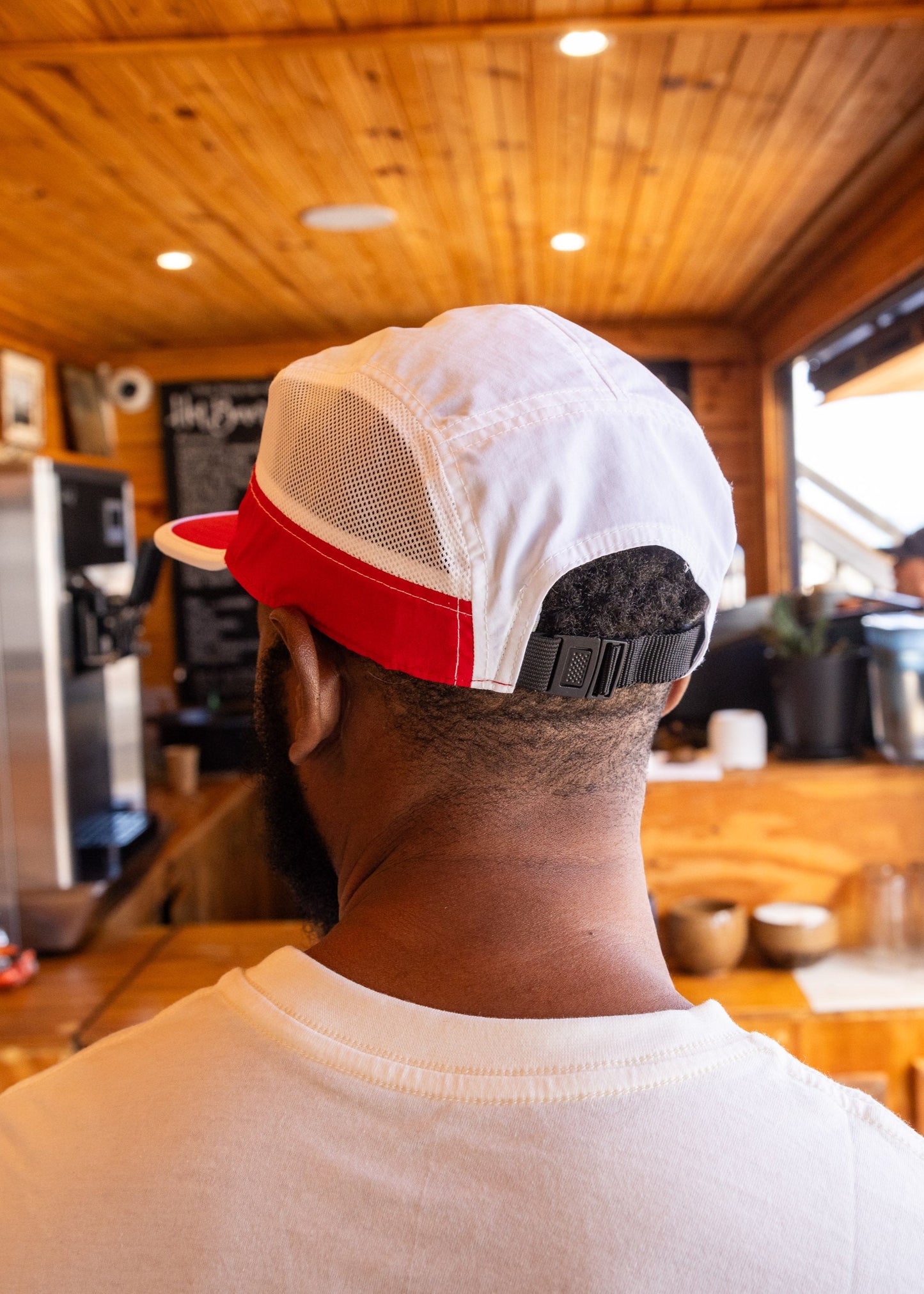 SOA White & Red Fan Cap