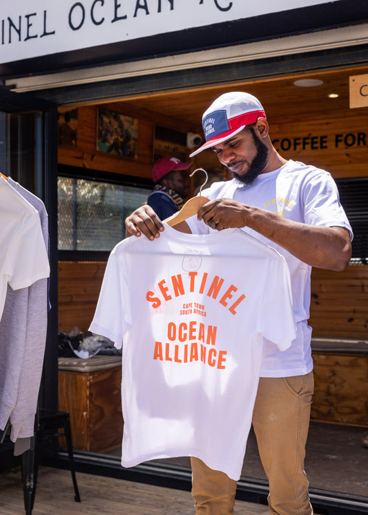 SOA White & Orange Fan Tee