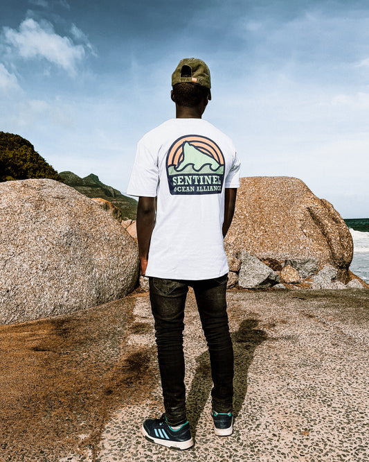 SOA White Sunset Logo Tee