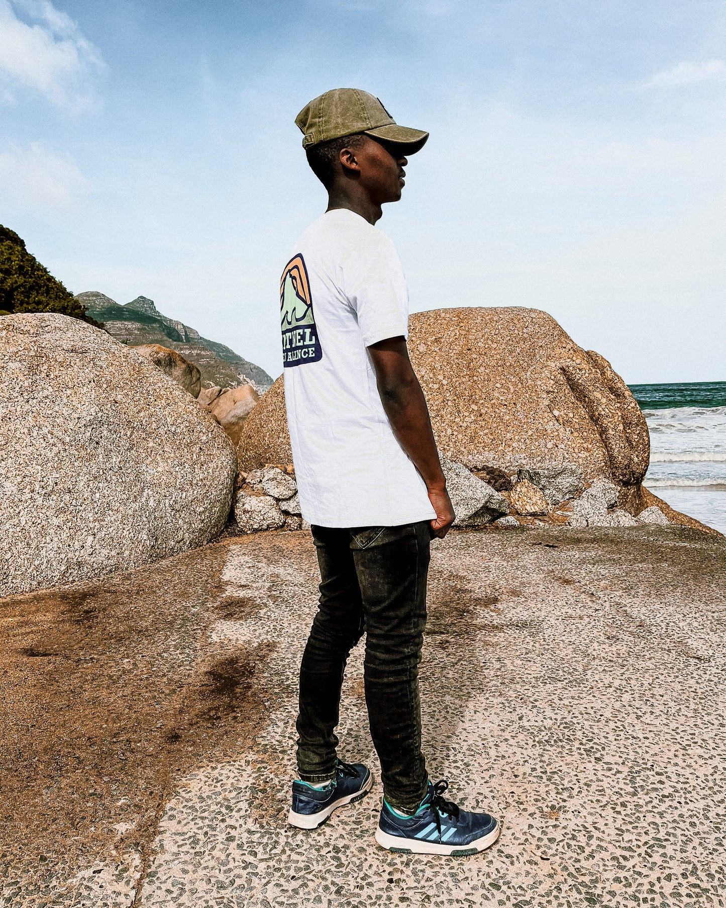 Sentinel Ocean Alliance / White New School Logo Tee