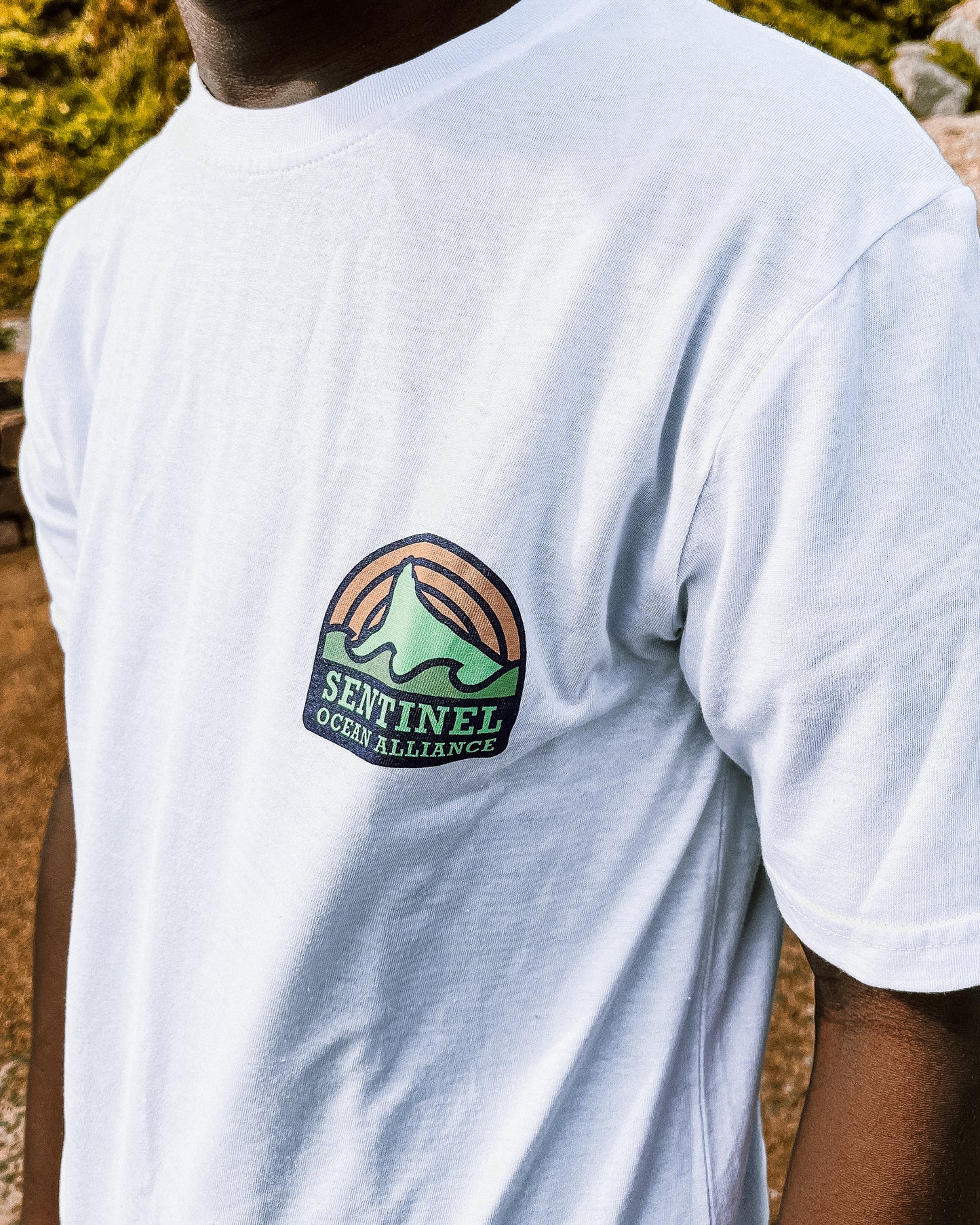 SOA White Sunset Logo Tee