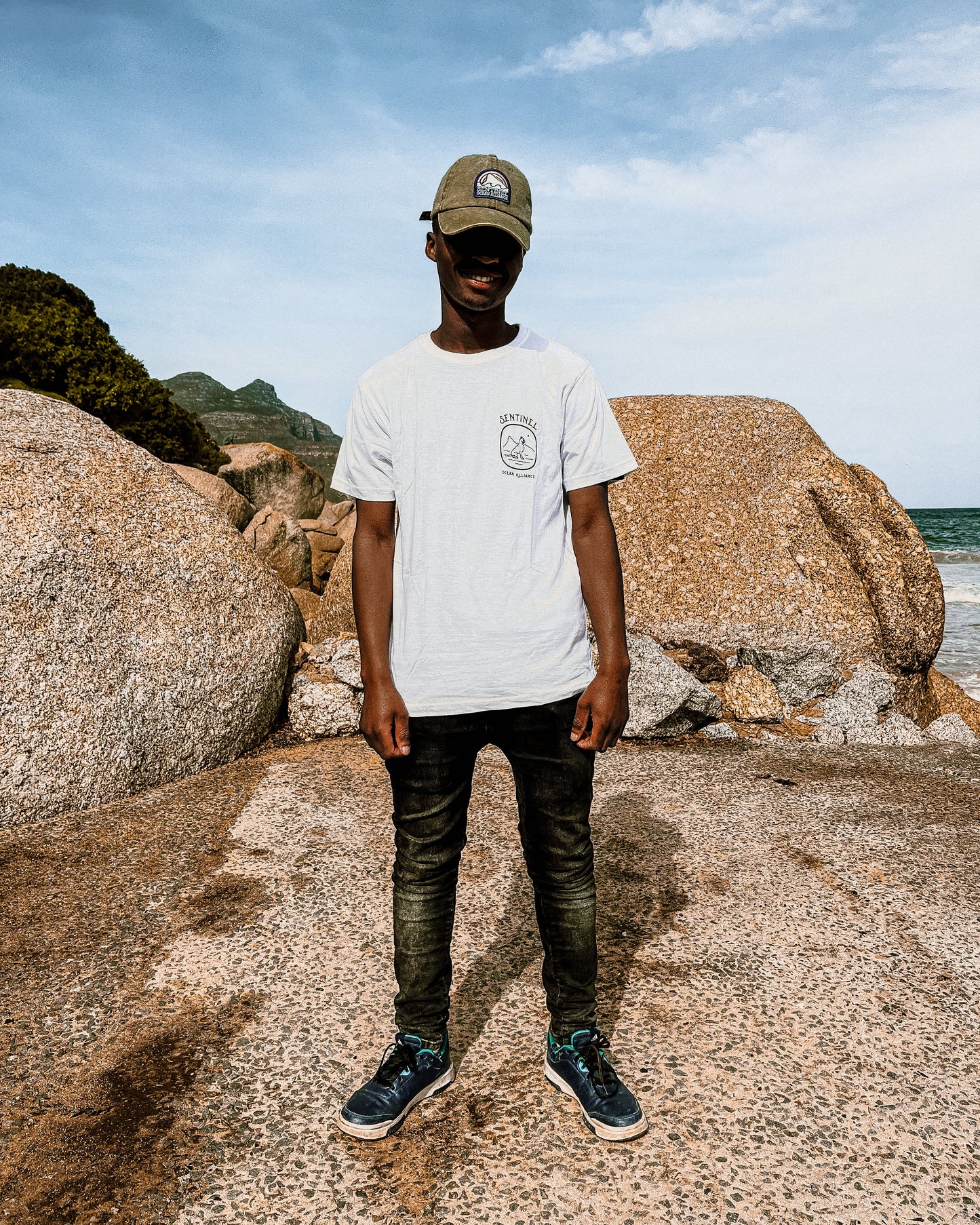 Sentinel Ocean Alliance / White Old School Logo Tee