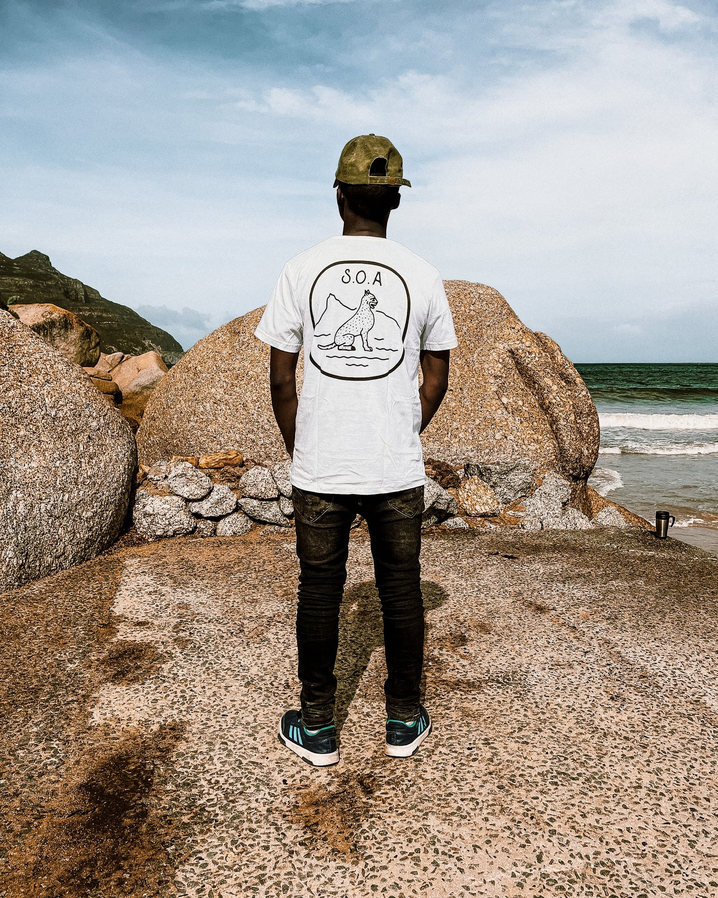 Sentinel Ocean Alliance / White Old School Logo Tee