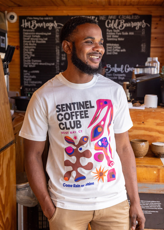 Sentinel Coffee Club / Xee Summer White Tee