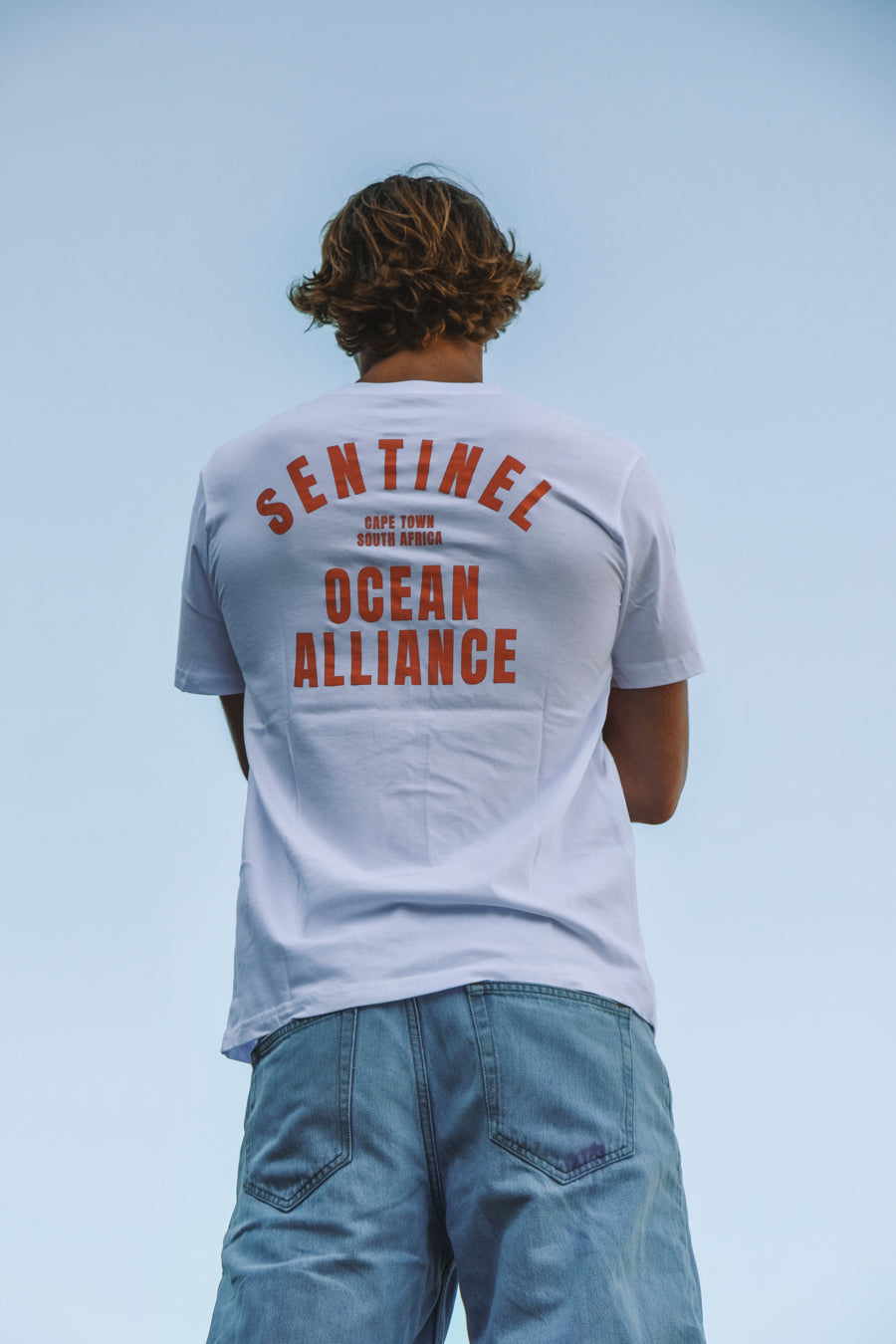 SOA White & Orange Fan Tee