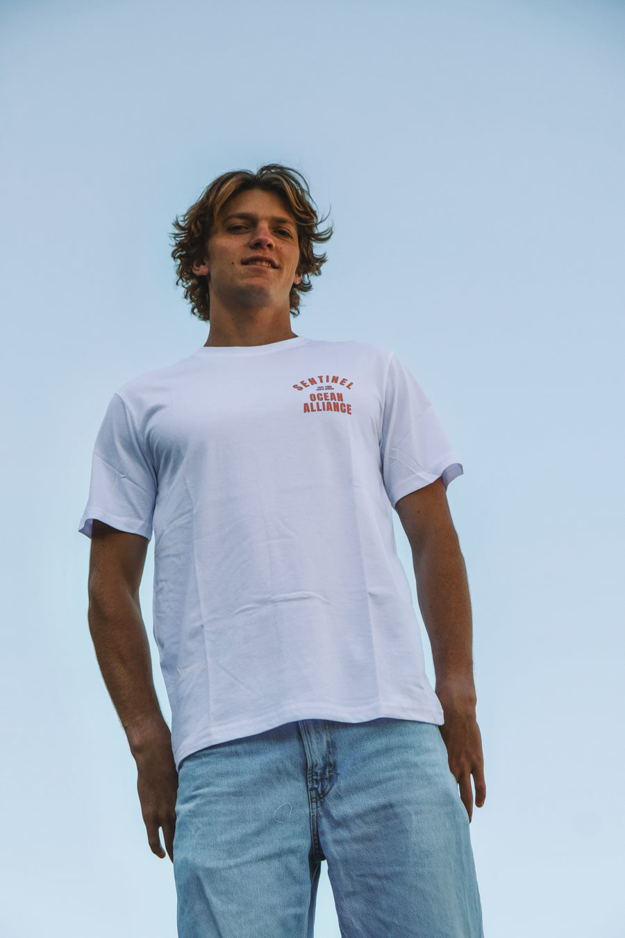 SOA White & Orange Fan Tee