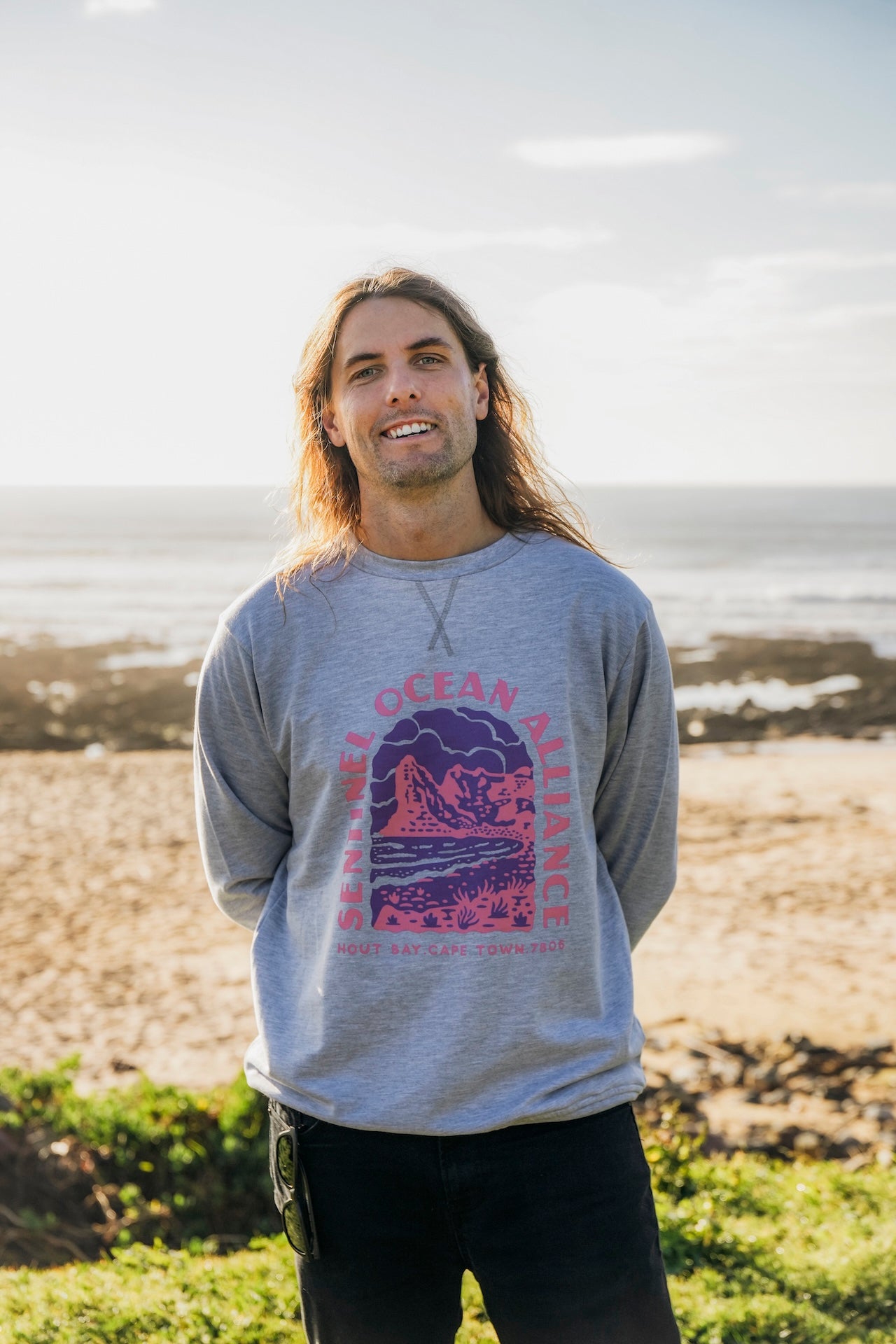 SOA Mountain Sweater In Grey Pink