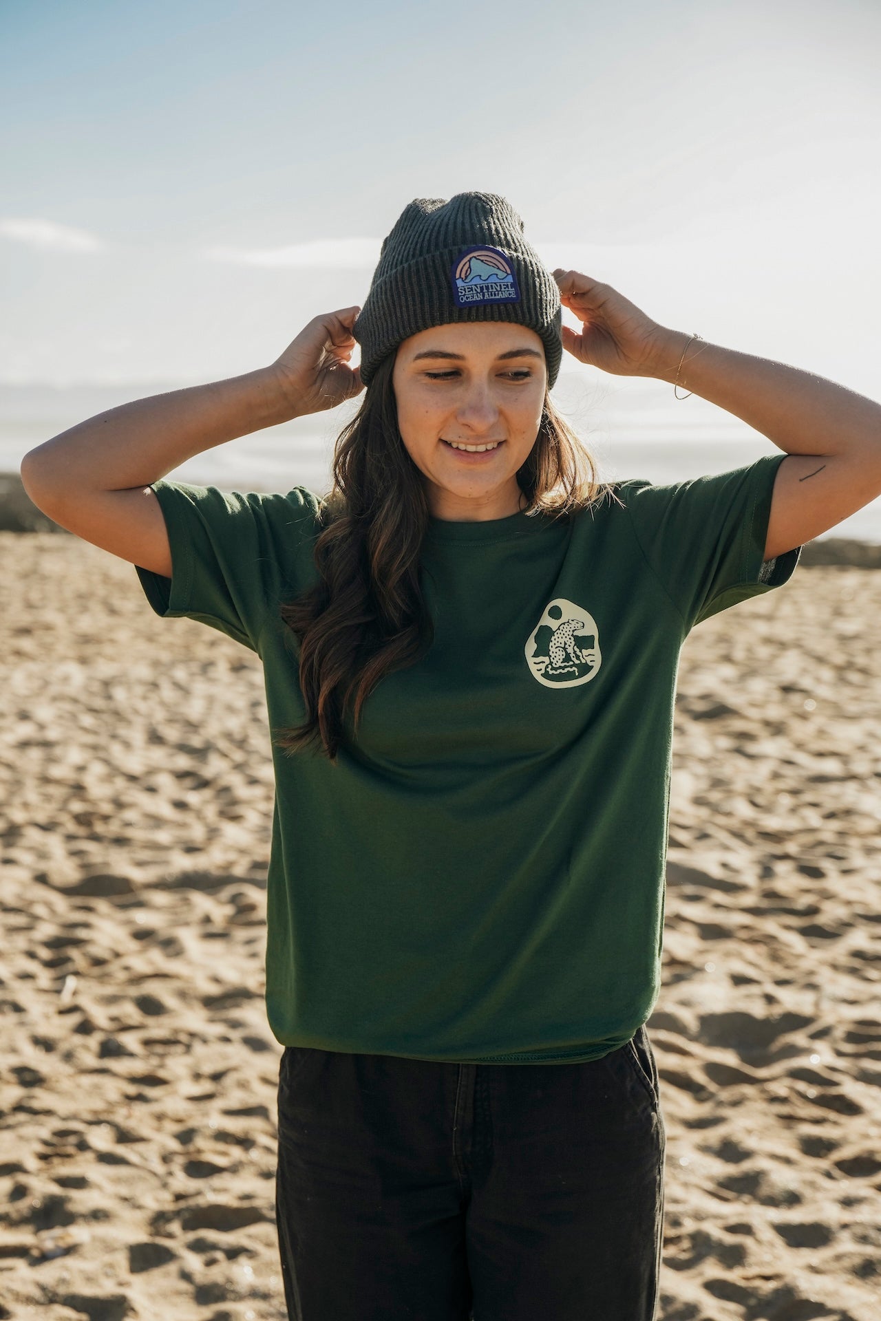 SOA New Core T-Shirt In Green & Gold