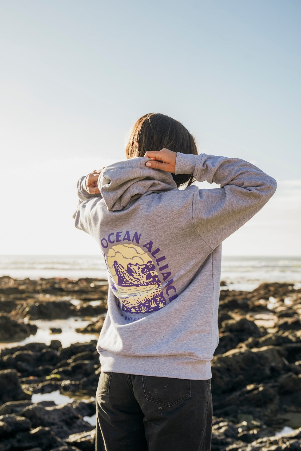 SOA Mountain Hoody In Grey Yellow
