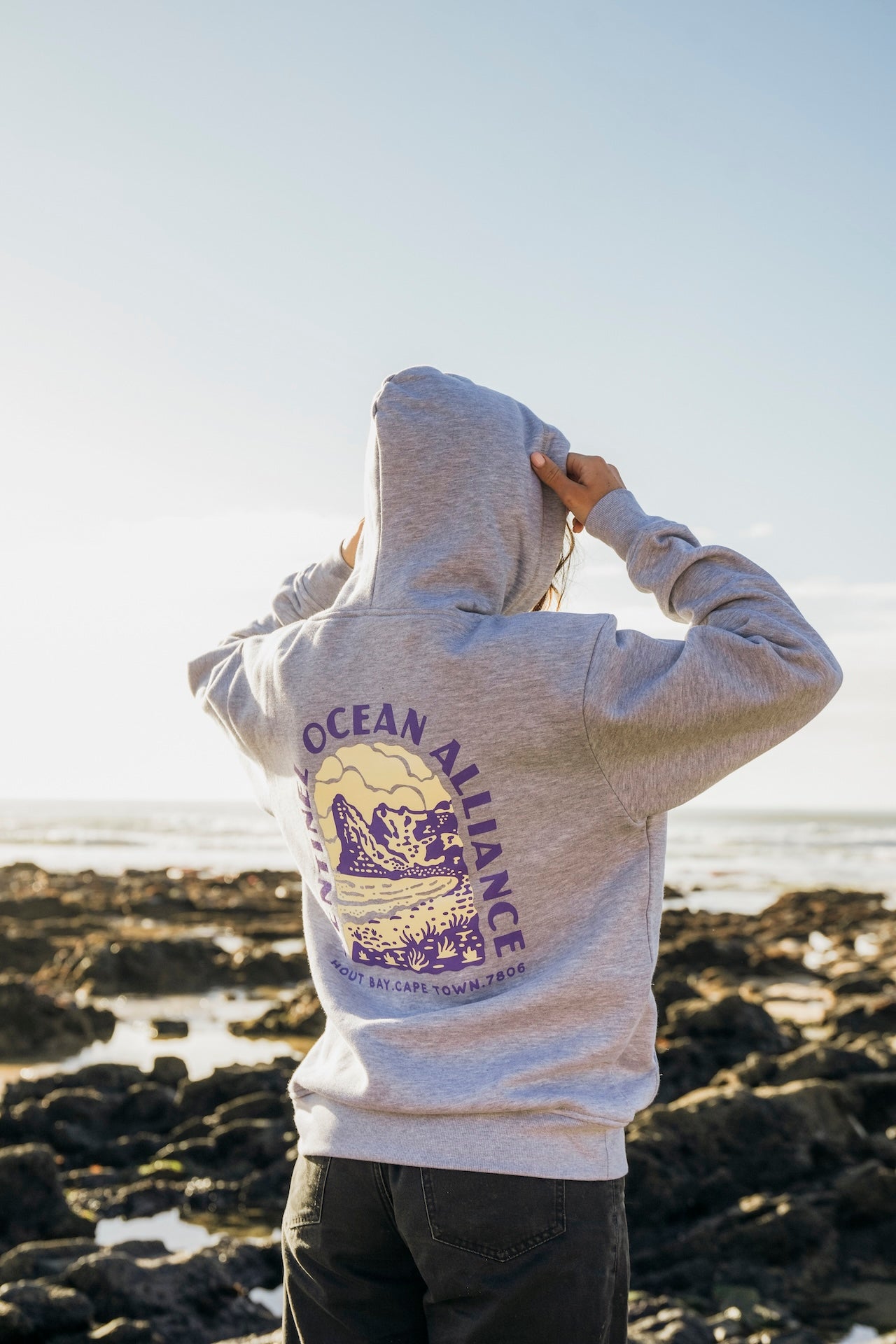 SOA Mountain Hoody In Grey Yellow