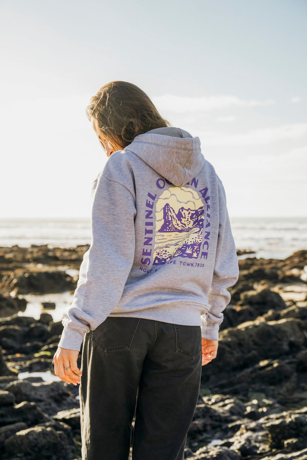 SOA Mountain Hoody In Grey Yellow