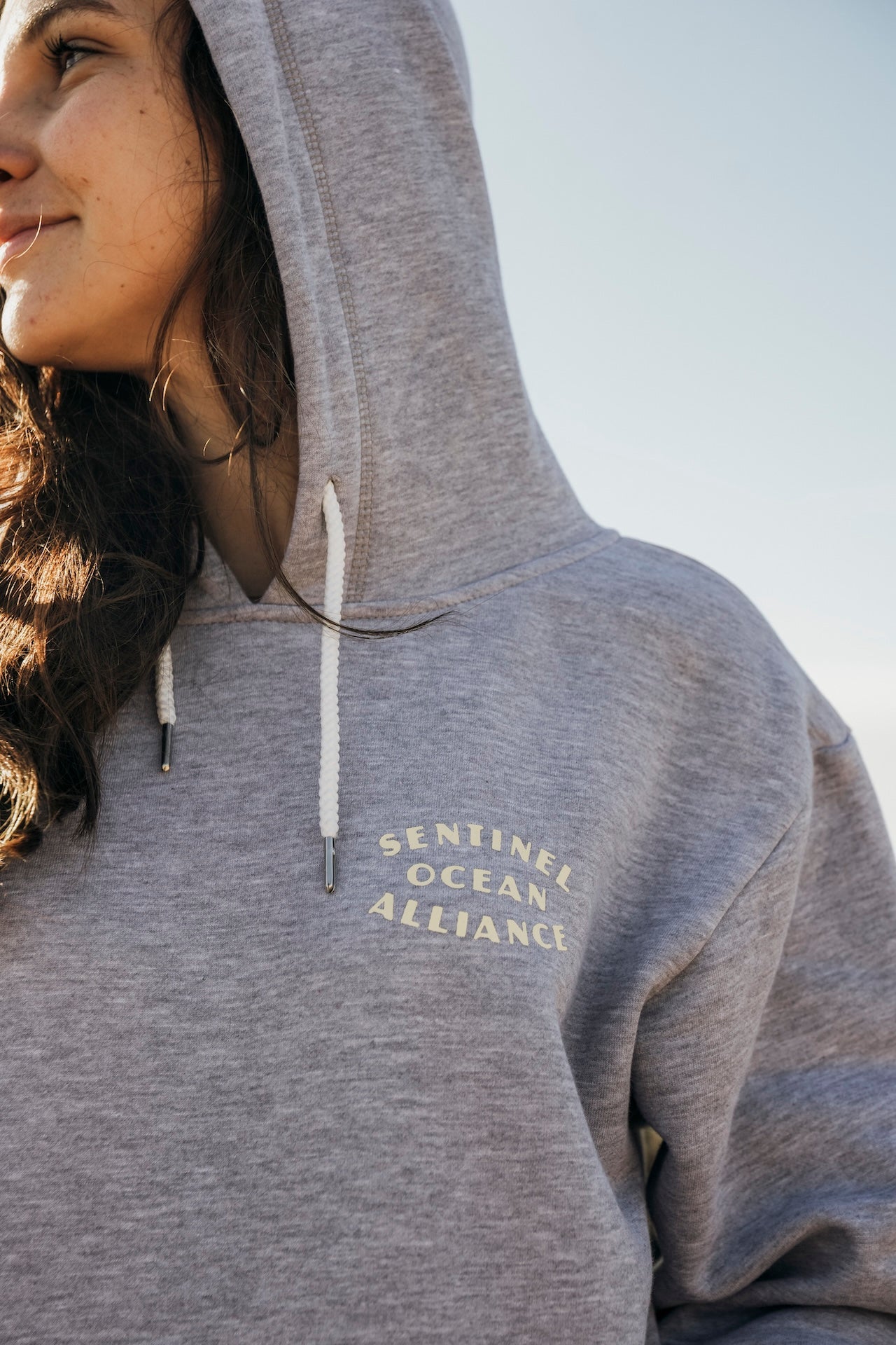 SOA Mountain Hoody In Grey Yellow