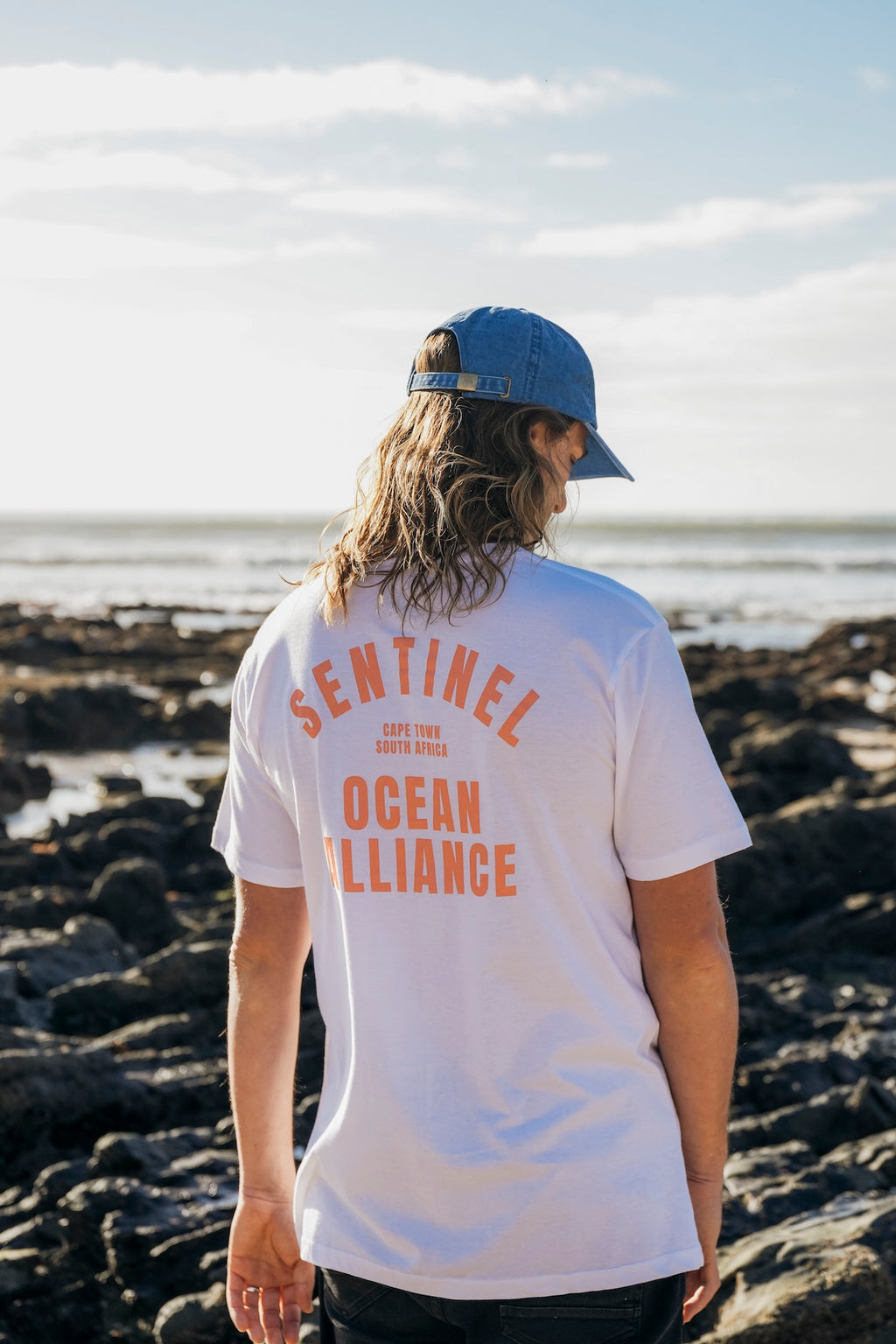 SOA White & Orange Fan Tee