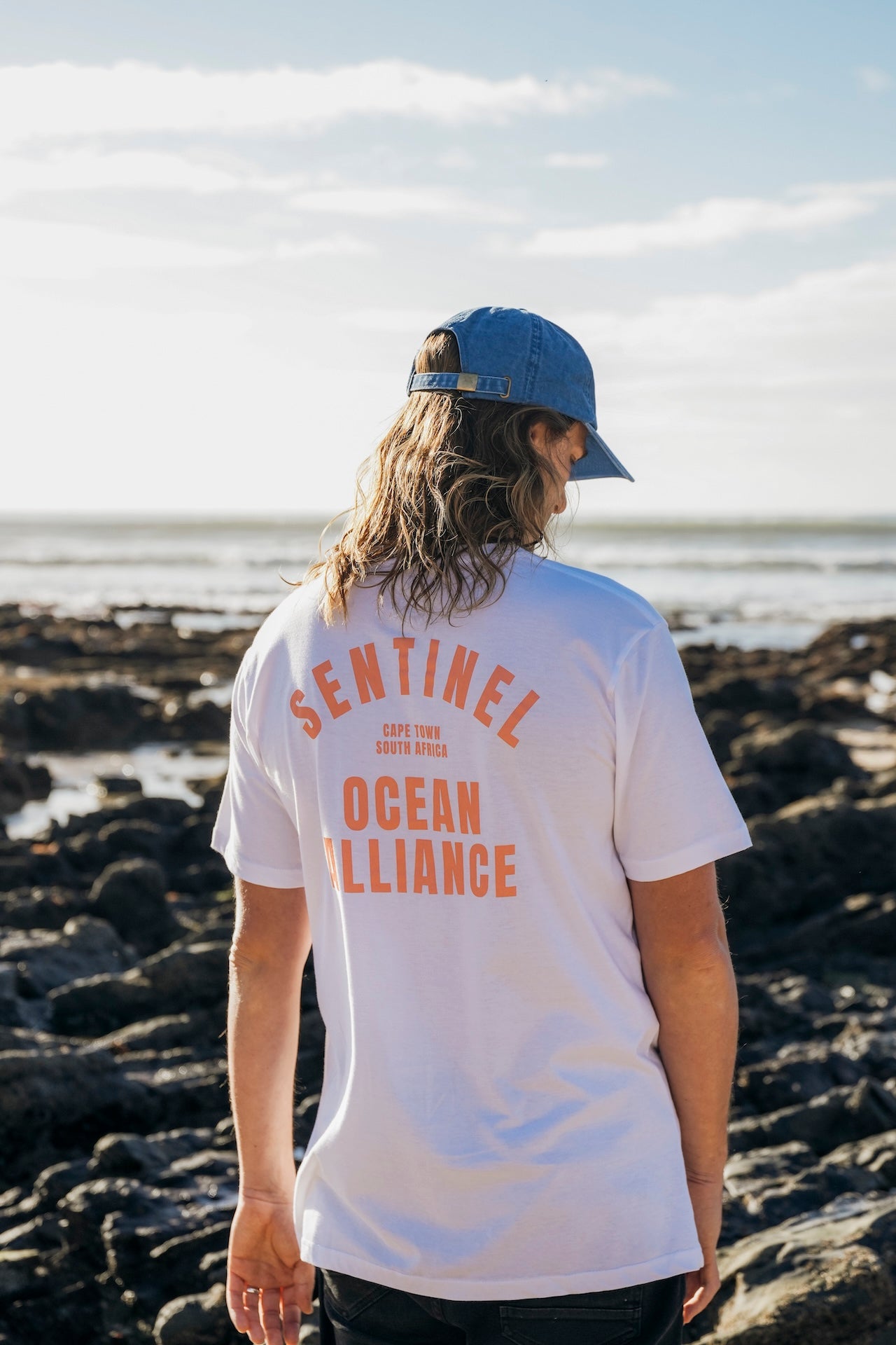 SOA White & Orange Fan Tee