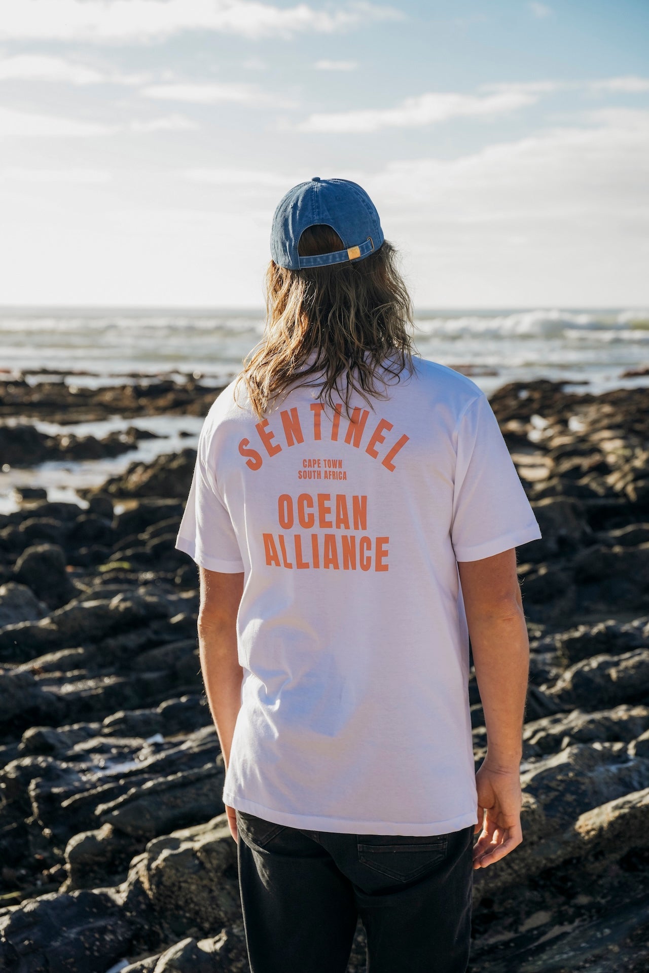 SOA White & Orange Fan Tee