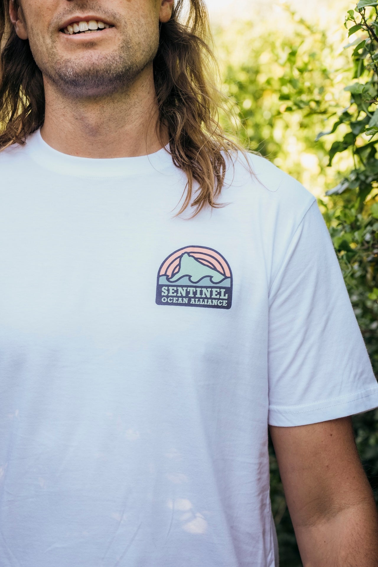 SOA White Sunset Logo Tee
