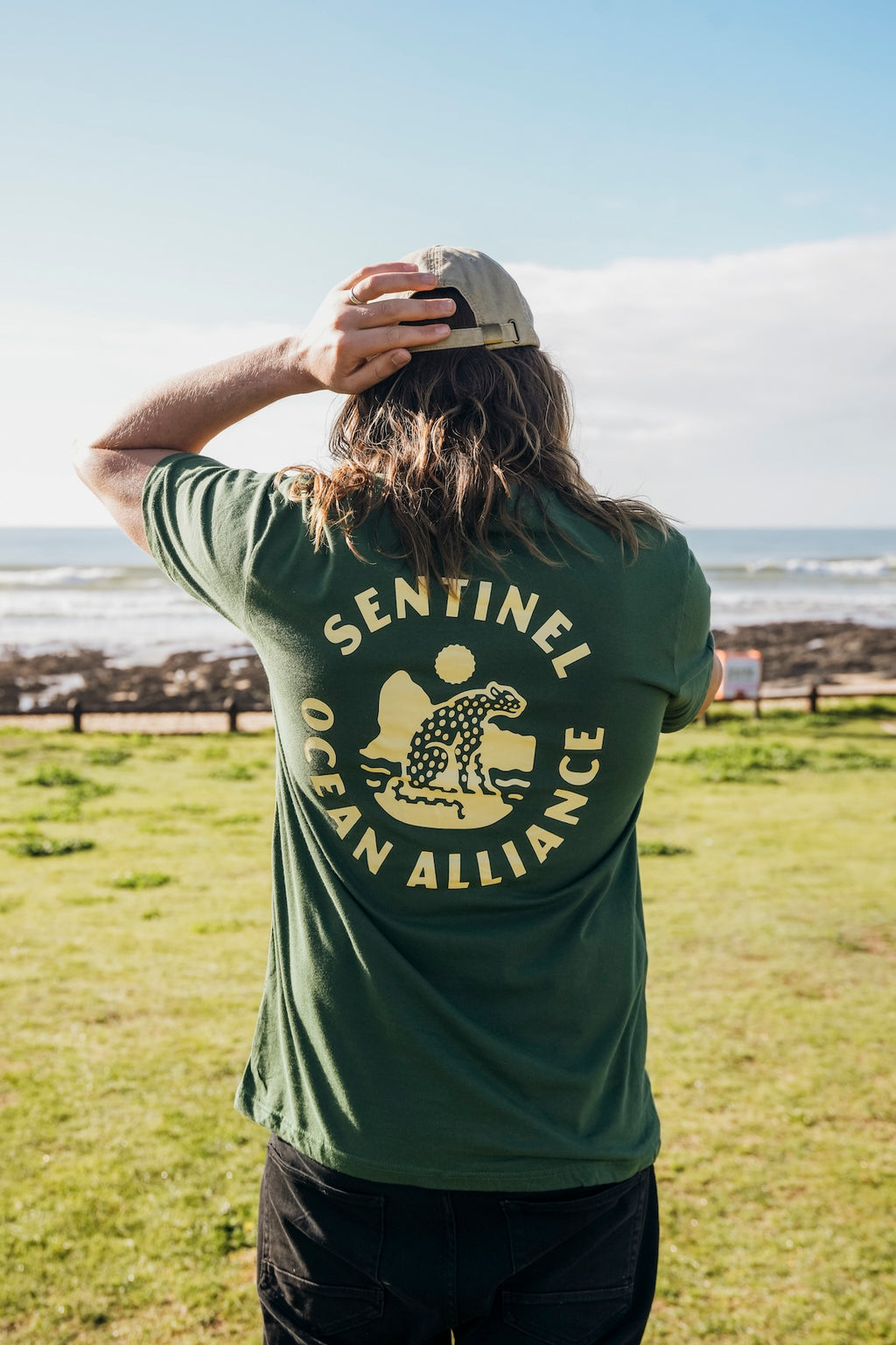 SOA New Core T-Shirt In Green & Gold