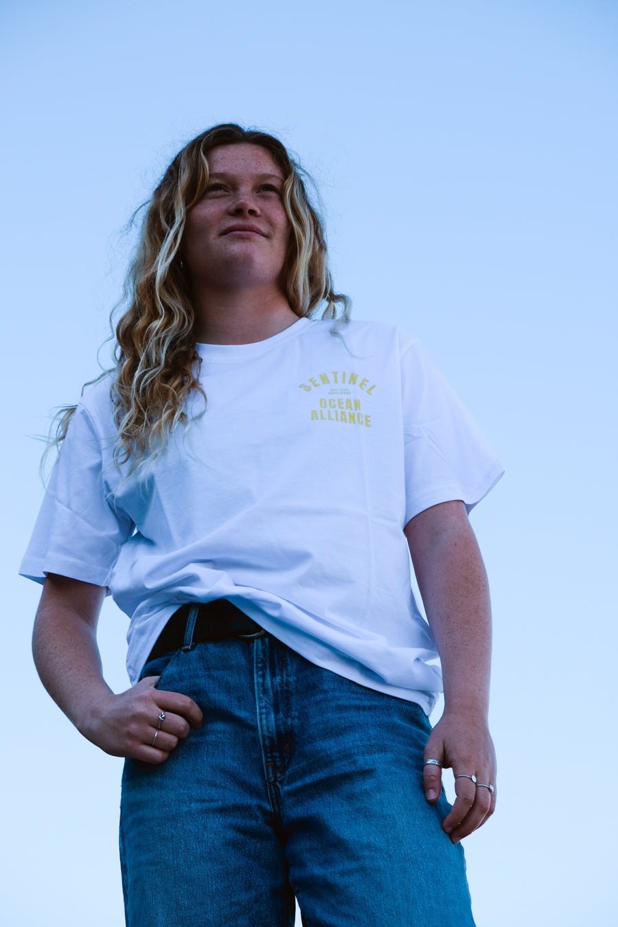 SOA Yellow & White Fan Tee