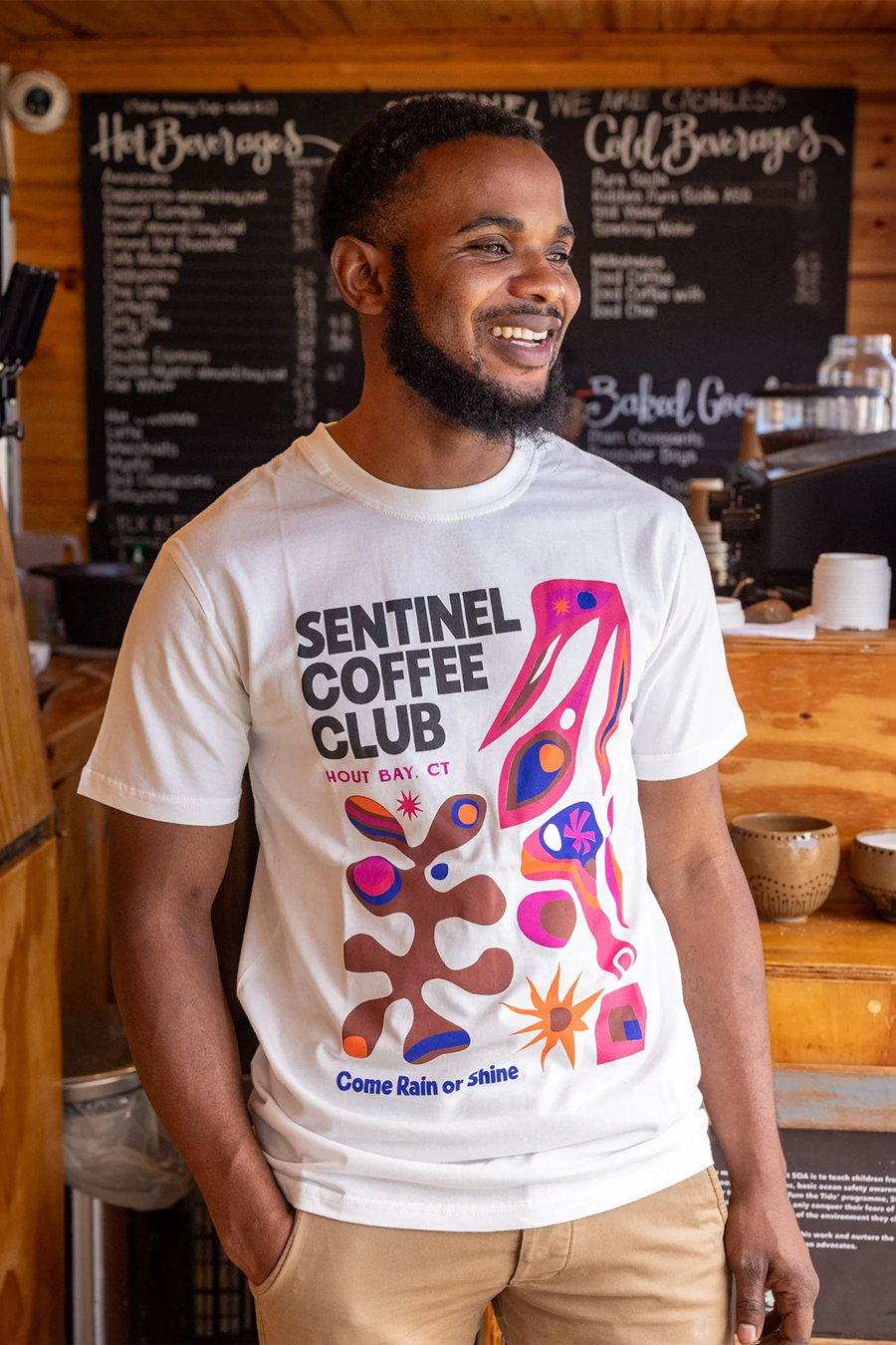 Sentinel Coffee Club Xee Summer White Tee